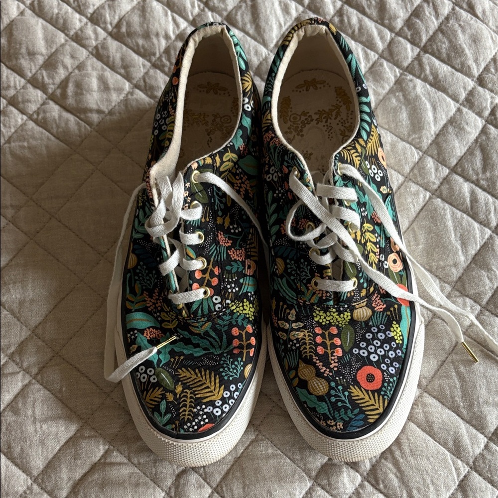 Like new Rifle Paper Co floral Keds!